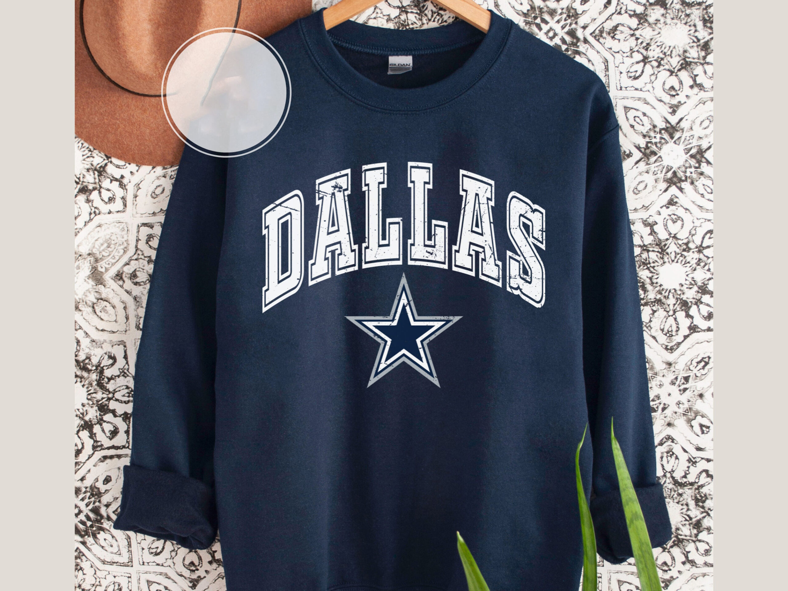 Dallas Cowboys Vintage Style Sweatshirt Trendy Retro Style NFL Apparel and Fan  Gear for Cowboys Football Fans - Cherrycatshop