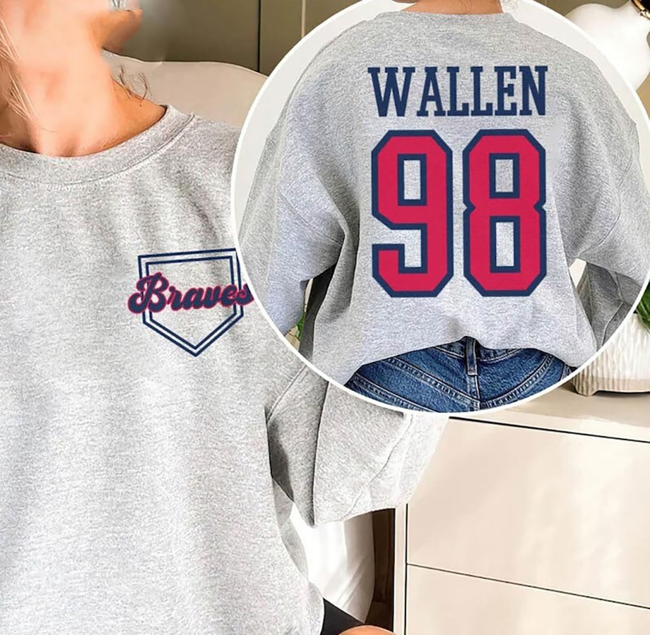 98 Braves Wallen Sweatshirt, 98 Braves Shirt, Wallen Shirt, Cowboy Western  Shirt, Wallen Sweatshirt - Cherrycatshop