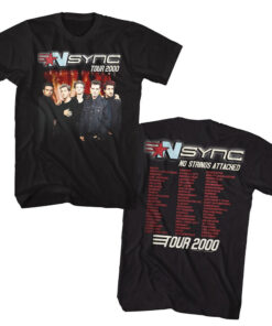 Nsync Tshirt, Nsync tour Tshirt, Nsync No Strings Attached Tour Boy Band Shirt