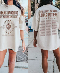 Jonas Brothers Double Sided T shirt, Jonas Brothers Tour Sweater, Concert 2023 Retro Unisex Gift, Jonas Brothers shirts For all tour dates