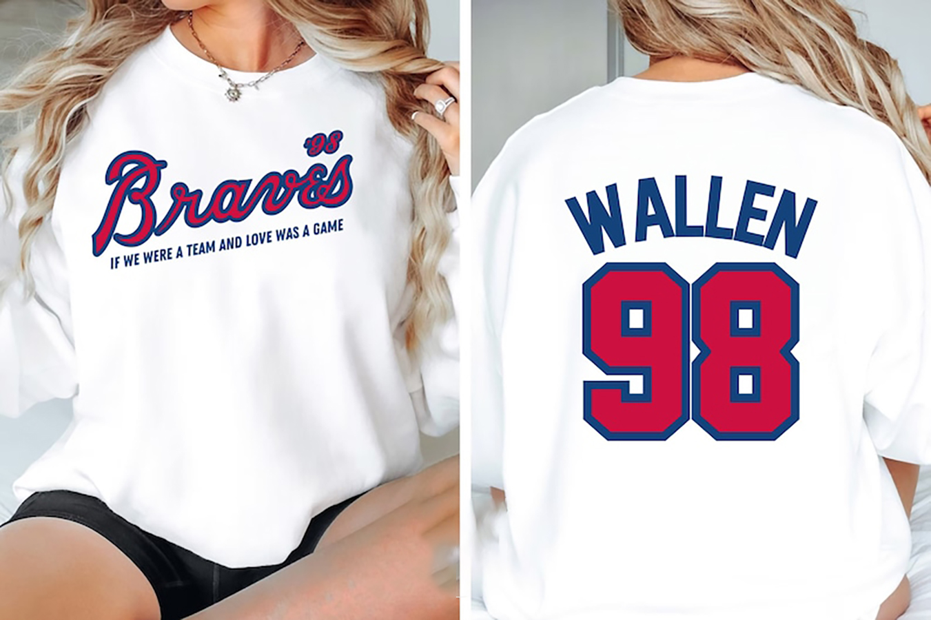 98 Braves Tshirt Womens 98 Braves Shirt Womens Morgan Wallen 