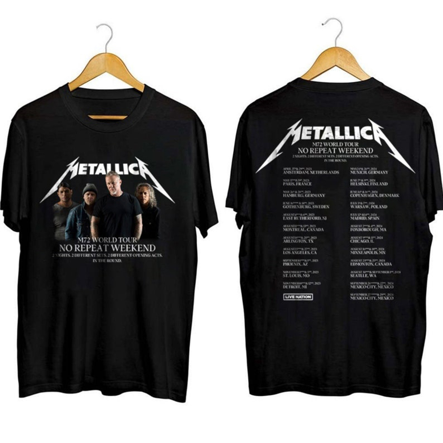 Metallica 72 Seasons 2023 – 2024 World Tour T-Shirt, Metallica Band Fan ...