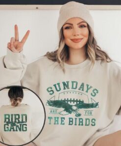Philadelphia Football Shirt, Philadelphia Eagles Shirt, Sundays are for the Birds Shirt, Bird Gang Football Sunday Shirt