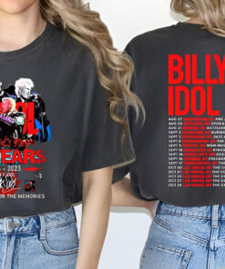 Billy Idol 2023 tour shirt, Billy Idol 2023 Live Tour Comfort Colors, Billy Idol 2023 Live Tour Shirt, Fan Concert T-Shirt
