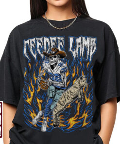 Dallas Football Shirt, CeeDee Lamb Shirt, Skeleton Football Shirt, Vintage Bootleg Shirt, Washed Color Shirt