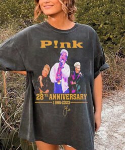 Vintage Pink 28th Anniversary 1995 2023 Signature Shirt