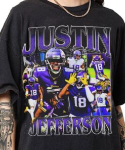 Justin Jefferson Vintage Sweatshirt, Justin Jefferson Football Shirt, Justin Jefferson Shirt, Justin Jefferson Football Sweatshirt