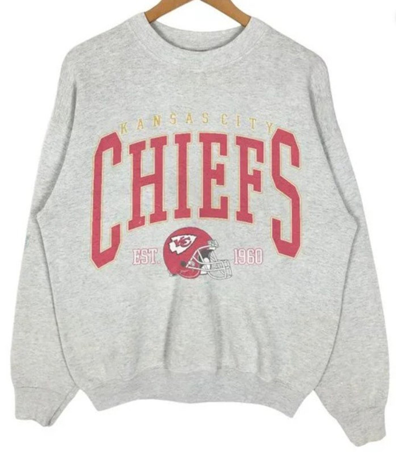 kc chiefs vintage crewneck sweatshirt