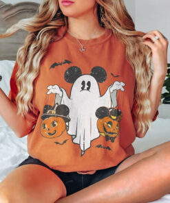 Mickey Ghost Halloween Comfort Colors Shirt, Mickey Ghost Shirt