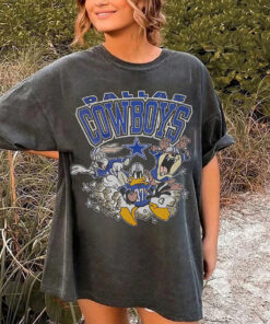 Comfort Colors Vintage 1994 NFL Cowboys Football T-Shirt, Cowboys Looney Tunes, American Football