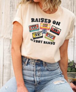 Raised On 90's Boy Band Shirt, Cassette Tapes Shirt, Classic Rock Shirt, Boy Bands Shirt, Old School Music Shirt