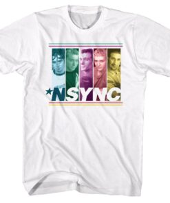 NSYNC Colored Boxes Shirt, NSYNC Band Shirt, NSYNC Band Sweatshirt, NSYNC Colored Boxes Sweatshirt