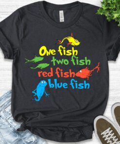 One Fish Two Fish Shirt, Red fish blue fish shirt, Teacher Shirts, Daycare Teacher Costumes Shirt, Matching Office Party Shirt