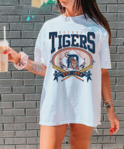 Vintage MLB Detroit Tigers EST 1894 Shirt, Detroit Baseball Shirt, Vintage Baseball Fan Shirt, Tigers Baseball Shirt