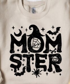 Momster Sweatshirt, Halloween Mom Sweatshirt, Funny Halloween Shirt, Pumpkin Shirt, Women Halloween Shirt, Fall Sweatshirt