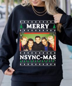 NSYNC Christmas Shirt, UGLY Christmas Sweatshirt, NSYNC Band Shirt, NSYNC Merry Christmas Shirt