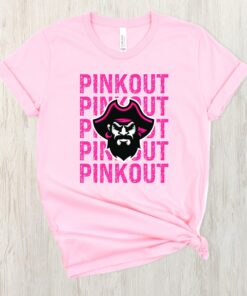 Pink Out Pirates Shirts, High Quality DTF Print Shirt, Support a Cause in Style Shirt, Pirate themed Apparel Shirt