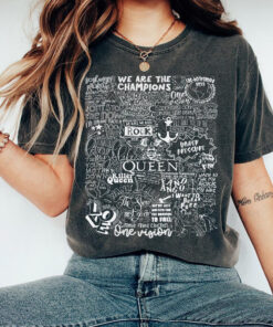 Queen Rock Doodle Art Music Shirt, Queen Album Tour Retro 90s Shirt, Queen Gift For Fan Sweatshirt, Queen Rock Shirt
