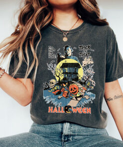 Michael Myers Halloween Tshirt, Halloween Trick Or Treat-The Night He Came Home shirt, Michael Myers Tshirt