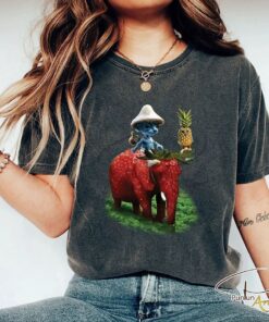 Realistic Smurf Cat Shirt, Strawberry Elephant Shirt, Pineapple Owl Shirt, Blue Cat Meme Shirt, Meme Sweatshirt