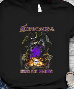 Minnesota Fear The Vikings shirt, Jack Skellington Halloween shirt