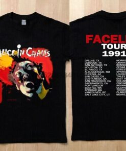 Alice In Chains Facelift 1991 Tour T-shirt, Alice In Chains Tour shirt, Alice In Chains shirt, Alice In Chains Tank Top, AIC Sweatshirt